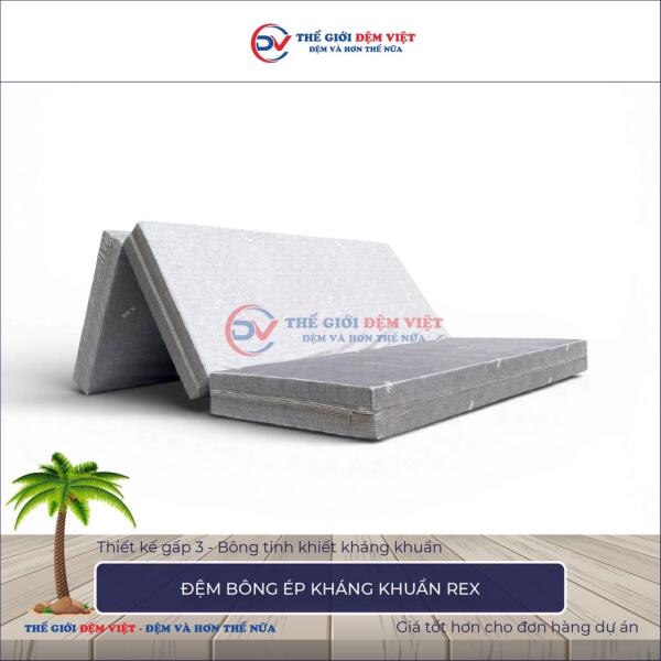 Đệm bông ép Elan Rex gấp 3